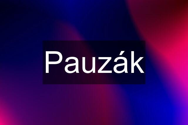 Pauzák