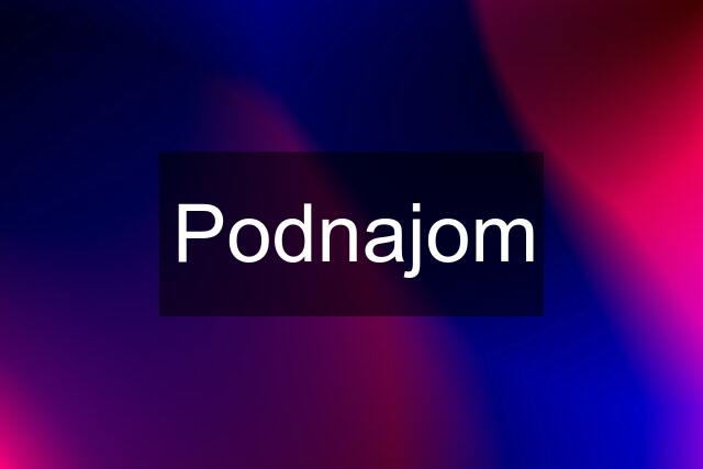 Podnajom