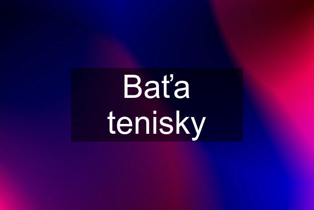 Baťa tenisky