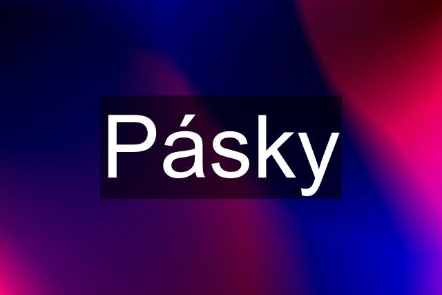 Pásky