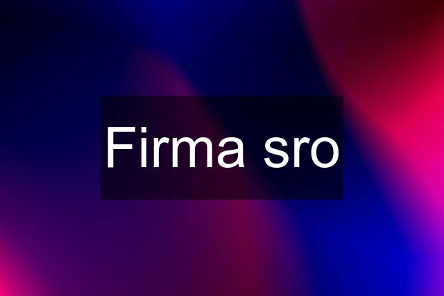 Firma sro