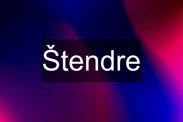 Štendre