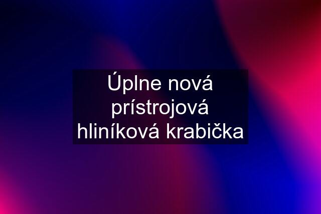 Úplne nová prístrojová hliníková krabička