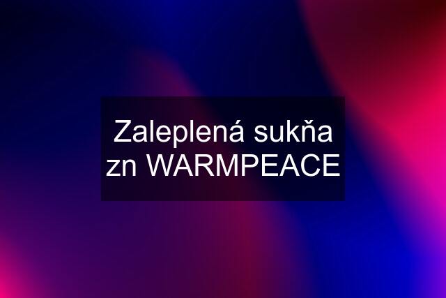 Zaleplená sukňa zn WARMPEACE