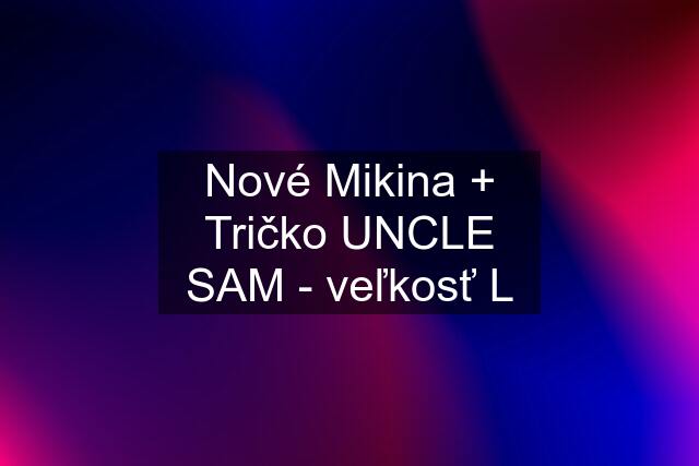 Nové Mikina + Tričko UNCLE SAM - veľkosť L
