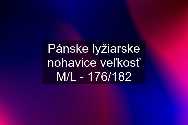 Pánske lyžiarske nohavice veľkosť M/L - 176/182