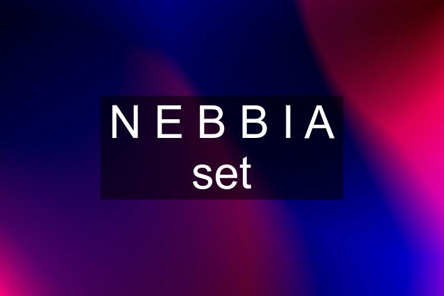 N E B B I A set