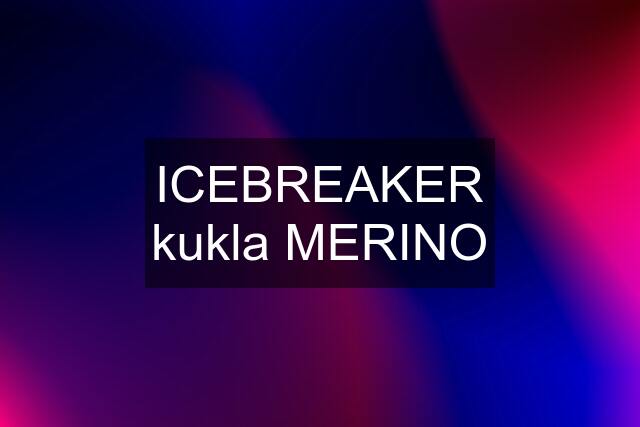 ICEBREAKER kukla MERINO