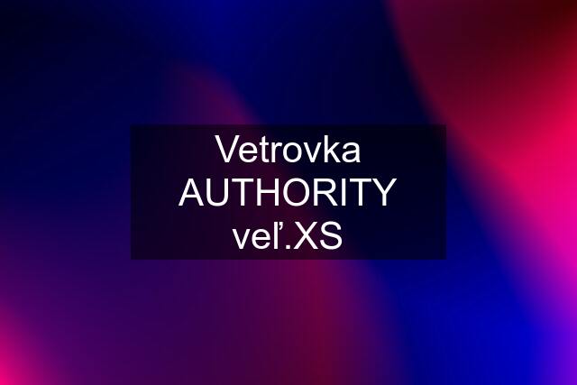 Vetrovka AUTHORITY veľ.XS