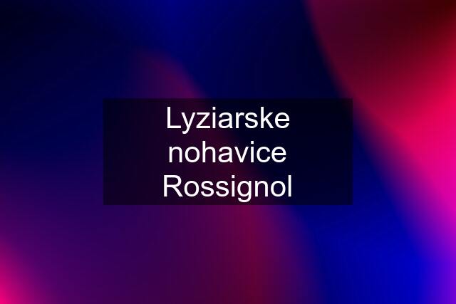 Lyziarske nohavice Rossignol