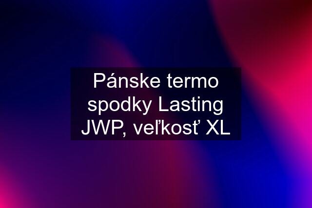 Pánske termo spodky Lasting JWP, veľkosť XL