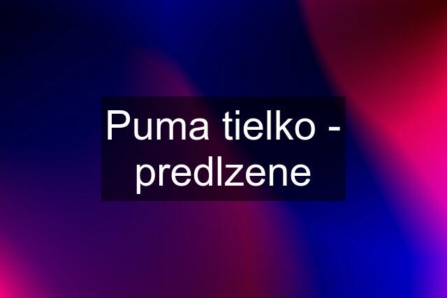 Puma tielko - predlzene