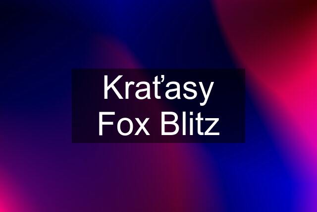 Kraťasy Fox Blitz