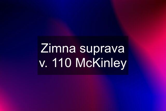 Zimna suprava v. 110 McKinley