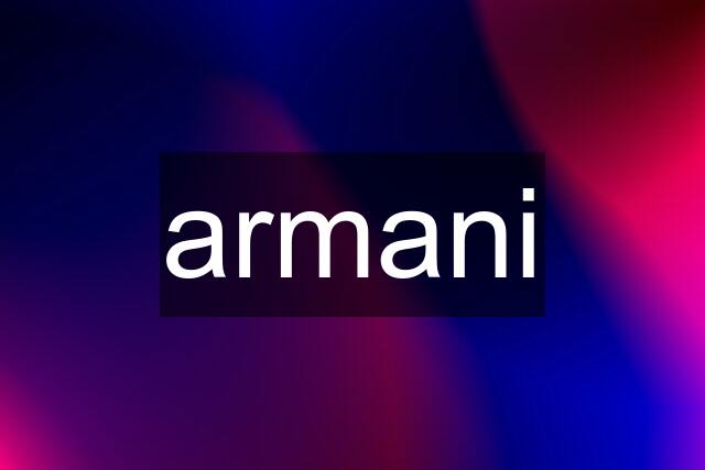 armani