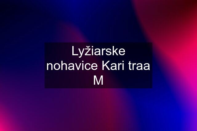 Lyžiarske nohavice Kari traa M