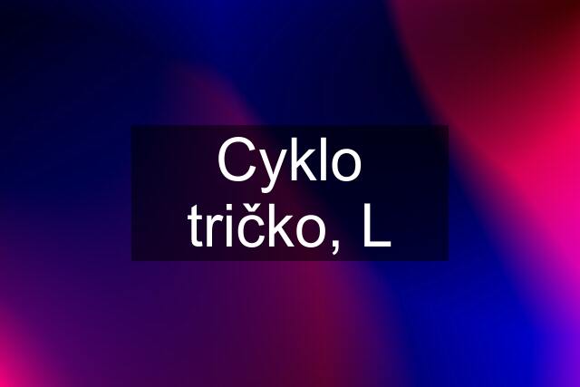 Cyklo tričko, L