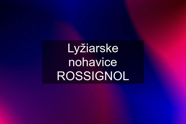 Lyžiarske nohavice ROSSIGNOL