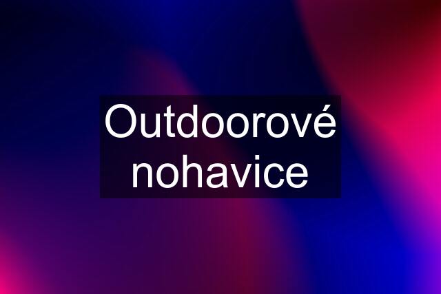 Outdoorové nohavice