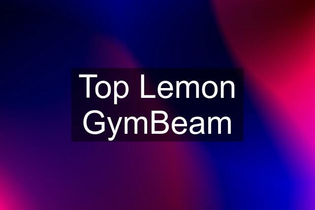 Top Lemon GymBeam