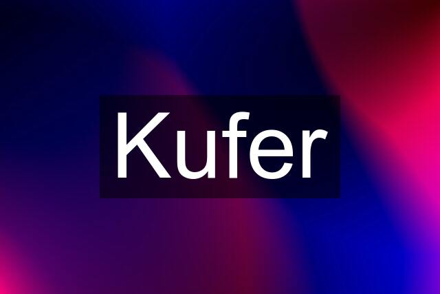 Kufer