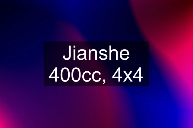 Jianshe 400cc, 4x4