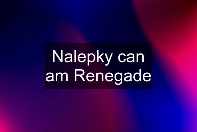 Nalepky can am Renegade