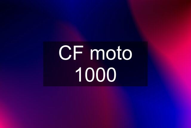 CF moto 1000