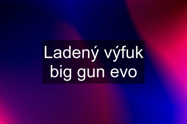 Ladený výfuk big gun evo