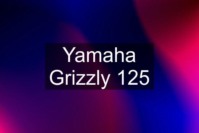 Yamaha Grizzly 125