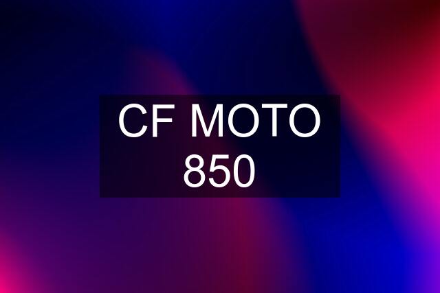 CF MOTO 850