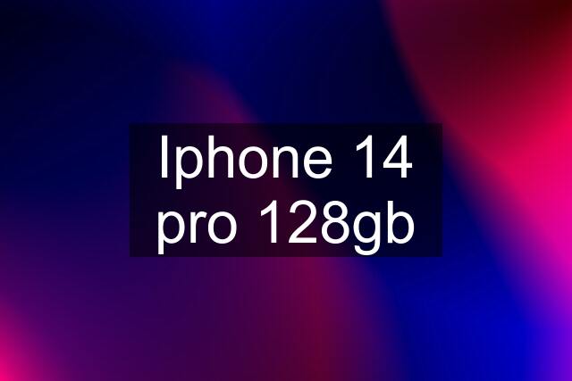 Iphone 14 pro 128gb