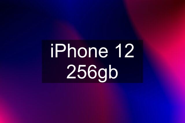 iPhone 12 256gb