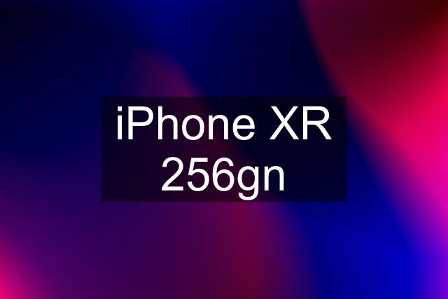 iPhone XR 256gn