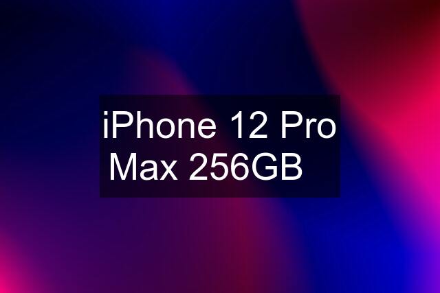 iPhone 12 Pro Max 256GB✅