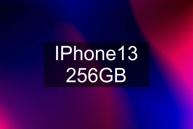 IPhone13 256GB