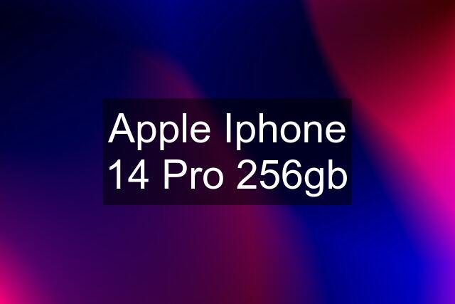 Apple Iphone 14 Pro 256gb