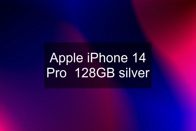 Apple iPhone 14 Pro  128GB silver