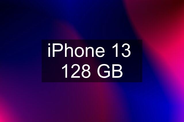 iPhone 13  128 GB