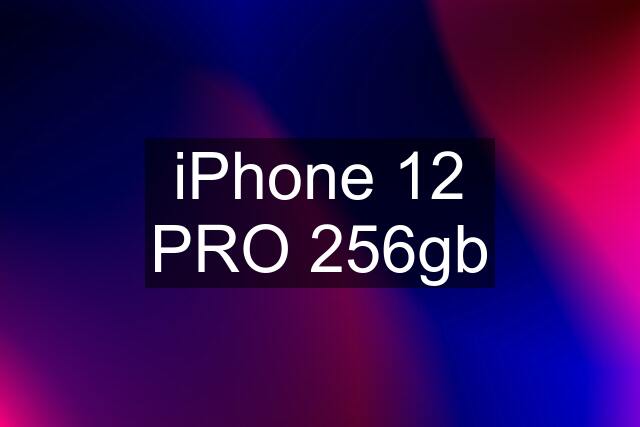 iPhone 12 PRO 256gb