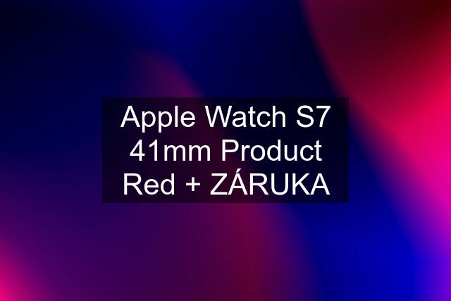 Apple Watch S7 41mm Product Red + ZÁRUKA