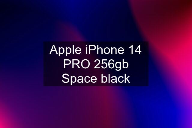 Apple iPhone 14 PRO 256gb Space black