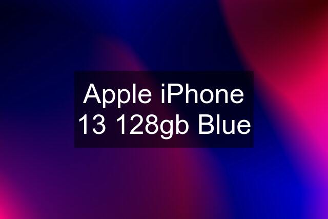 Apple iPhone 13 128gb Blue