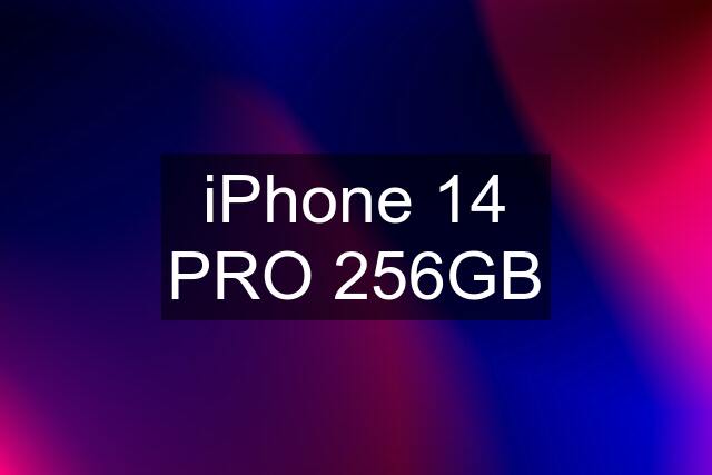 iPhone 14 PRO 256GB