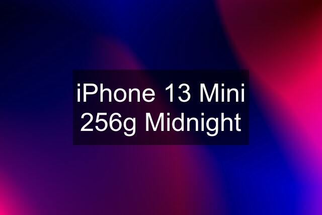 iPhone 13 Mini 256g Midnight