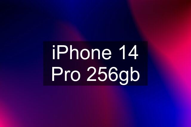 iPhone 14 Pro 256gb