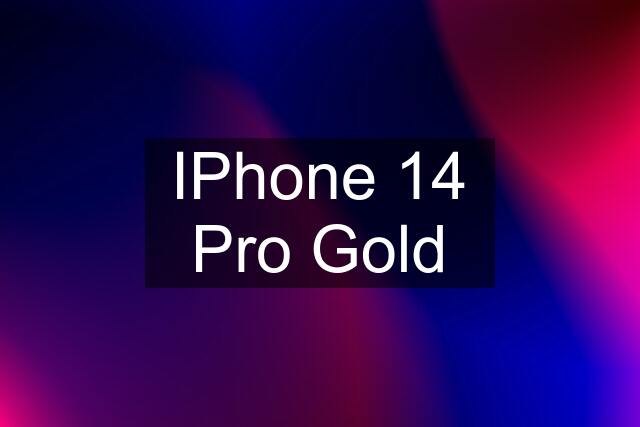 IPhone 14 Pro Gold