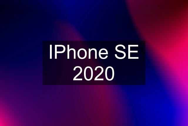 IPhone SE 2020