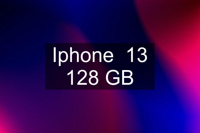 Iphone  13 128 GB