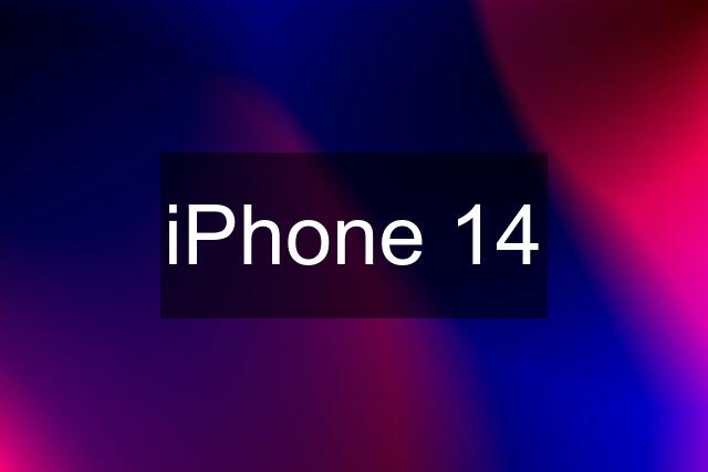 iPhone 14